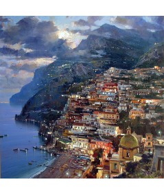 Nighttime of Positano